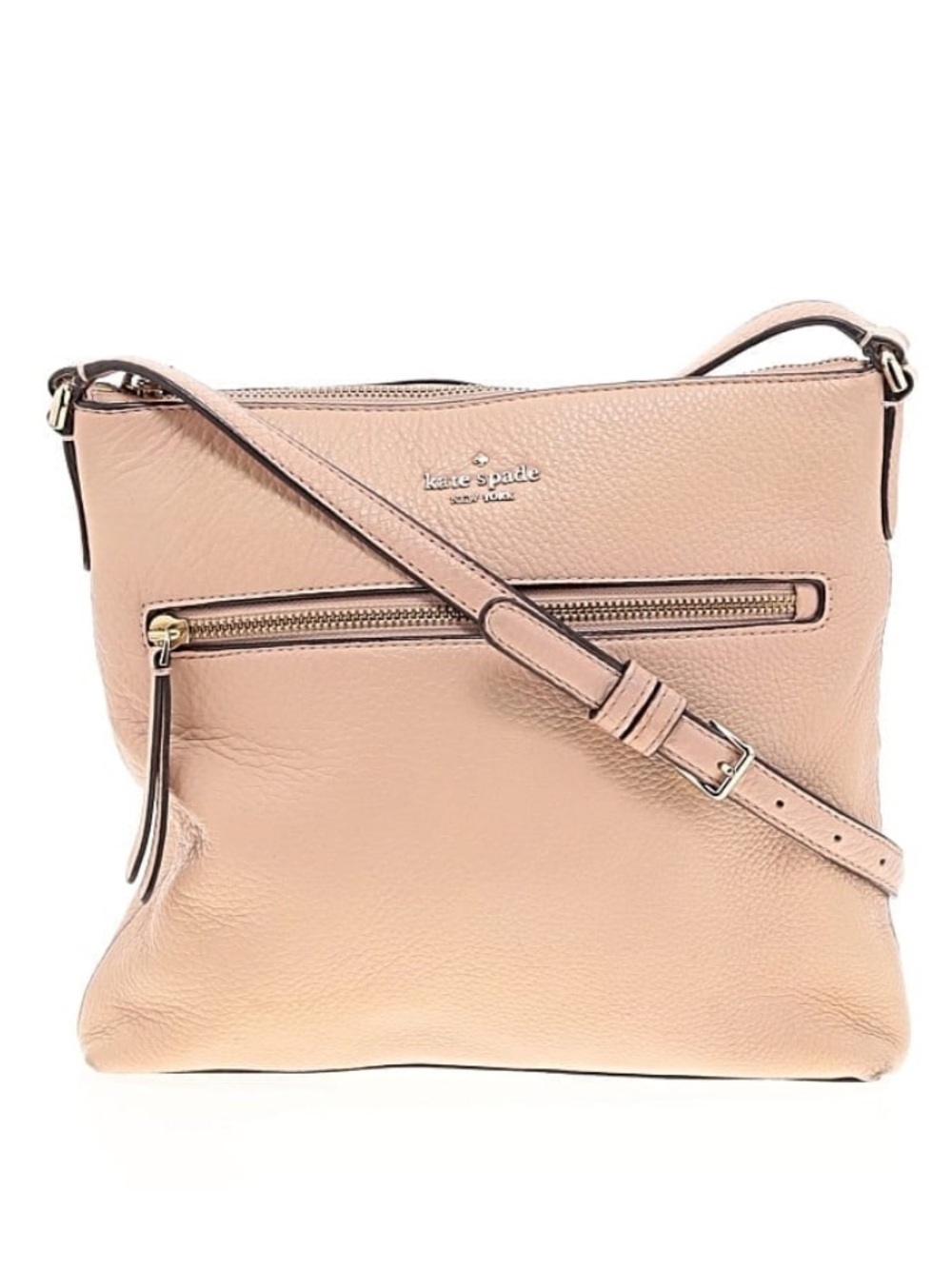 EUC Kate spade Mauve Pebbled Leather Crossbody Bag.